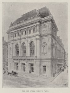 La nuova Opera Comique, Parigi (incisione) da English School