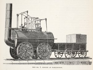 La locomotiva n. 1 a Darlington da English School
