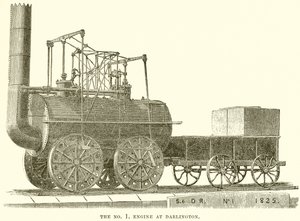La locomotiva n. 1 a Darlington da English School