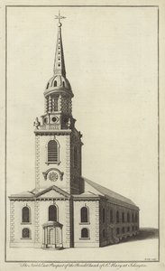 Prospetto nord-est della Chiesa parrocchiale di St Mary a Islington