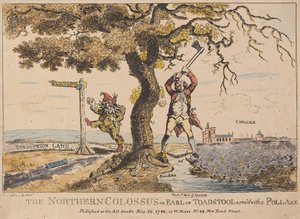 Il Colosso del Nord o Conte di Toadstool, pub. 1786 da English School
