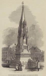 Il Testimonial di Notts a Lord George Bentinck, nella Piazza del Mercato, Mansfield da English School