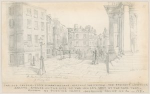Il vecchio cimitero della chiesa, St Martins Lane, a nord della chiesa da English School