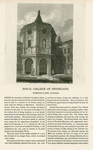 Il vecchio College of Physicians in Warwick Lane da English School
