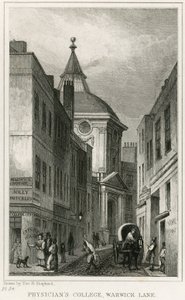 Il vecchio College of Physicians in Warwick Lane da English School