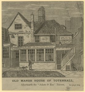 The Old Manor House di Totenhall, poi Adam and Eve Tavern, Londra