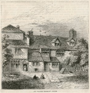 Il Vecchio Pied Bull (retro), casa di Sir Walter Raleigh da English School