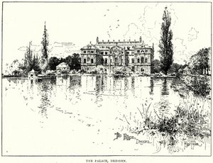 Il Palazzo, Dresda (incisione) da English School
