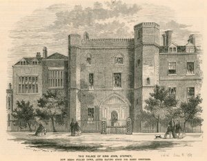 Il Palazzo di Re Giovanni, Stepney, Londra da English School