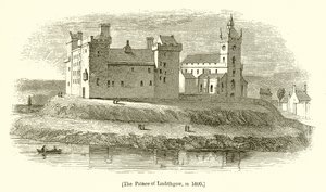 Il palazzo di Linlithgow, nel 1600 da English School