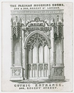 The Parisian Mourning Rooms, biglietto da visita da English School