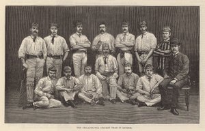La squadra di cricket di Filadelfia a Londra da English School