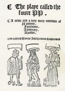La commedia chiamata i quattro PP, c. 1530 da English School