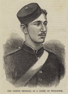 Il Principe Imperiale come cadetto di Woolwich da English School