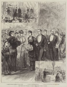 Il Principe e la Principessa del Galles, le loro Buone Opere a Londra da English School