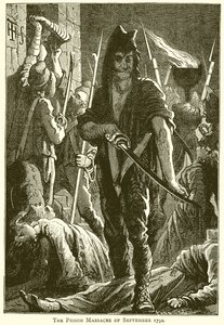 Il massacro delle prigioni del settembre 1792 da English School