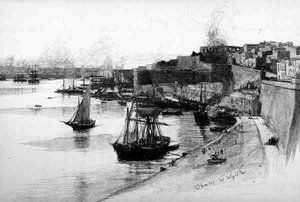 I moli del Grand Harbour, La Valletta, Malta, da 