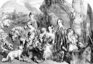 La regina e i suoi figli a Windsor Great Park, da 