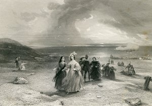 La Regina a Burlington, di R. Wallis, 1844 da English School