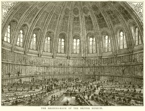 La Sala di Lettura del British Museum da English School