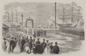 Il ricevimento del Principe di Galles a Halifax, Nuova Scozia (incisione)