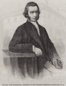 Il Reverendo John Rattenbury, Presidente della Società Metodista Wesleyana per il 1861-62 da English School