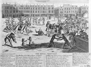 I tipografi rivali, 1734