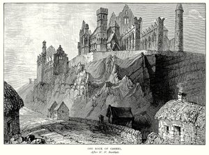 La roccia di Cashel (incisione) da English School