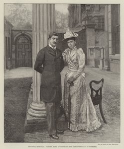 Il fidanzamento reale, principessa Marie di Edimburgo e principe Ferdinando di Romania