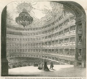 Il Royal Italian Opera House, Covent Garden, Londra da English School