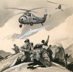I Royal Marine Commandos in un punto critico negli anni 