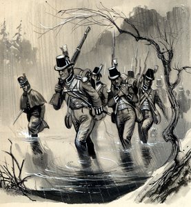 I Royal Marines combattono gli Americani nei Grandi Laghi nella guerra con gli Stati Uniti