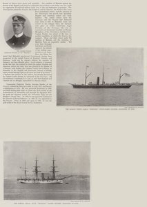 La Royal Navy ad Apia (incisione)