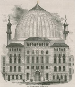 Il Royal Panopticon of Science and Art, Leicester Square, Londra da English School