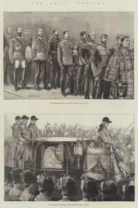 Il matrimonio reale (incisione) da English School