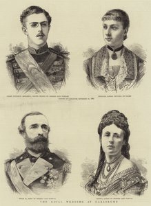 Il matrimonio reale a Karlsruhe (incisione) da English School