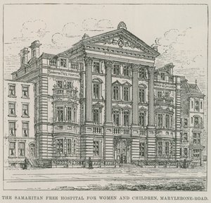 The Samaritan Free Hospital per Donne e Bambini, Marylebone Road da English School