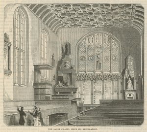 La Cappella del Savoy dopo il restauro da English School