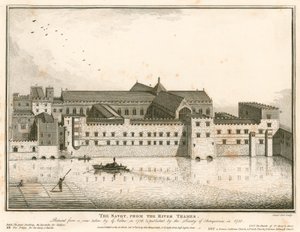 Il Savoy, Londra, dal fiume Tamigi da English School