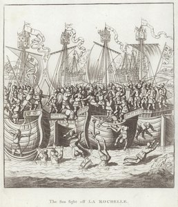 La battaglia navale al largo di La Rochelle da English School