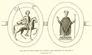 Il sigillo di Odo, vescovo di Bayeux, fratellastro di Guglielmo I da English School