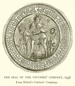 Sigillo della Compagnia dei Vignaioli, 1437 da English School