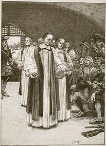 I Sette Vescovi entrano nella Torre, illustrazione da Cassells Illustrated History of England da English School