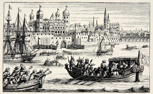 I Sette Vescovi che vanno alla Torre, aprile 1688 da English School