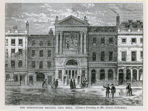 La Galleria di Shakespeare, Pall Mall, Londra da English School