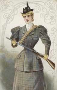 La ragazza che spara (cromolito) da English School