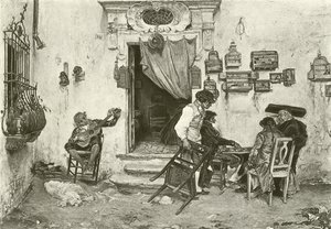 Il negozio di Figaro (incisione) da English School
