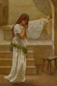 La donna di Sunem (cromolitografia) da English School
