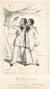 I Giovani Siamesi (di 18 anni), una nuova esposizione alla Egyptian Hall, Piccadilly