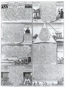 La Lega e il Patto Solenne del 1643, inciso da W. Hollar (1607-77) da English School